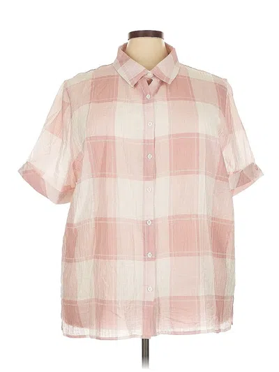 Pre-owned Serengeti Short Sleeve Button Down Shirt In Pink