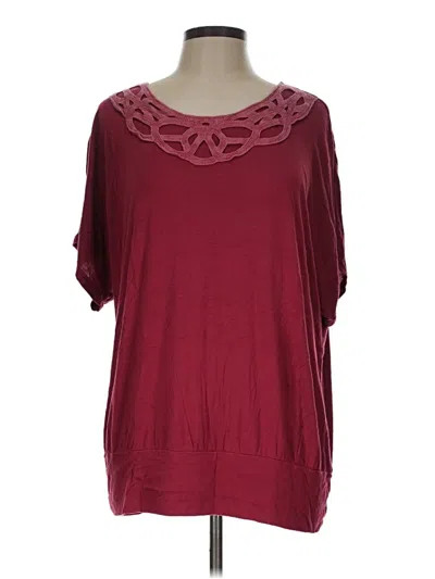 Pre-owned Serengeti Short Sleeve T-shirt In Burgundy