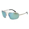 Serengeti Silver Plastic Sunglasses In Gold
