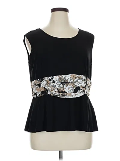 Pre-owned Serengeti Sleeveless Blouse In Black
