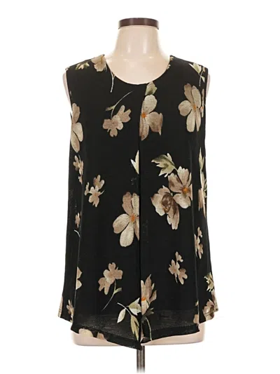 Pre-owned Serengeti Sleeveless Blouse In Black