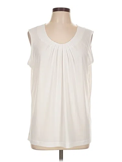 Pre-owned Serengeti Sleeveless Blouse In Ivory