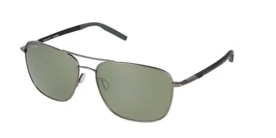 Serengeti Spello Polarized 8798 Men's Sunglasses Silver Size 58 In Metallic