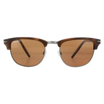 Pre-owned Serengeti Sunglasses Alray 8946 Matte Brown Mineral Polarized Drivers Brown