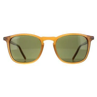 Pre-owned Serengeti Sunglasses Delio 8855 Shiny Honey Mineral Polarized 555nm Green