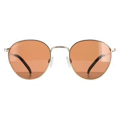 Pre-owned Serengeti Sunglasses Hamel Ss520001 Shiny Rose Gold Mineral Polarized Drivers