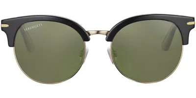 Serengeti Susan Polarized Ss560005 Women's Sunglasses Gold Size 53