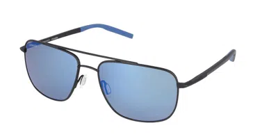 Serengeti Tellaro Polarized 8819 Men's Sunglasses Black Size 60 In Blue