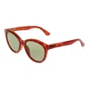 Serengeti Orange Unisex Sunglasses In Orange