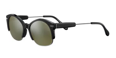 Serengeti Vinita Polarized Ss529002 Occhiali Da Sole Neri Per Uomo In Green
