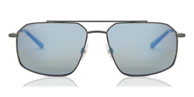 Serengeti Wayne Polarized Ss546002 Men's Sunglasses Gunmetal Size 57 In Black