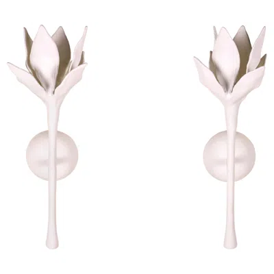 Pre-owned Serge Castella Interiors Pair Of Serge Castella "spring" Sconces, Circa 2023, France In Sand