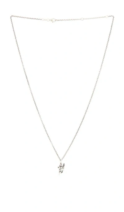 Serge De Nimes Cherub Necklace In Silver