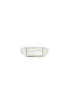Serge De Nimes Mother Of Pearl Rectangle Ring