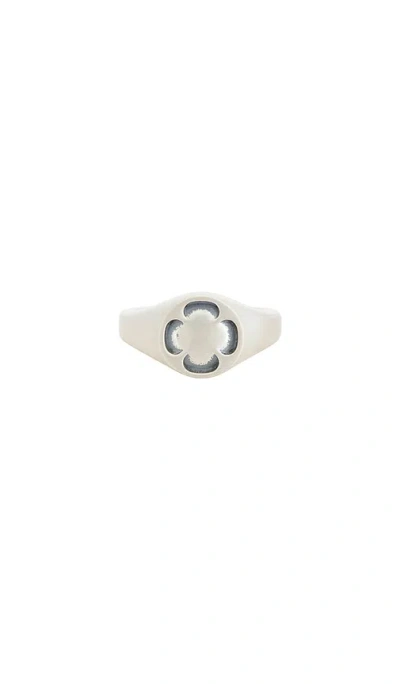 Serge De Nimes Quadrant Ring In Metallic Silver