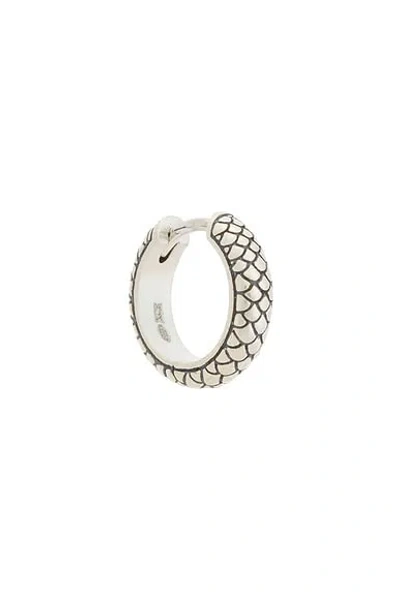 Serge De Nimes Reptile Earring In Silver