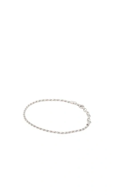 Serge De Nimes Rope Bracelet In Silver