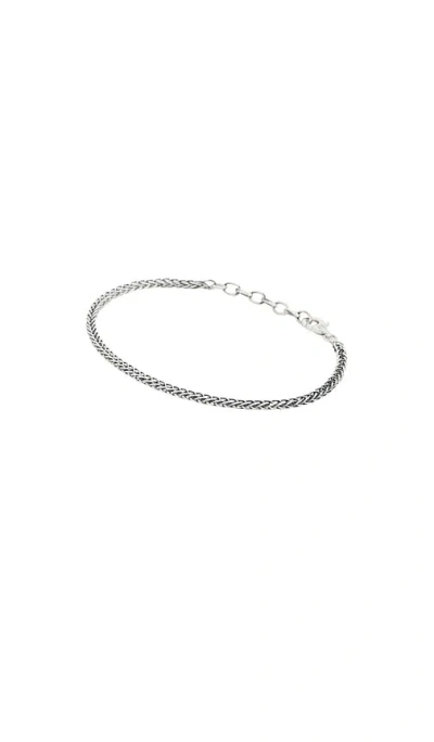 Serge De Nimes Square Spiga Bracelet In Silver