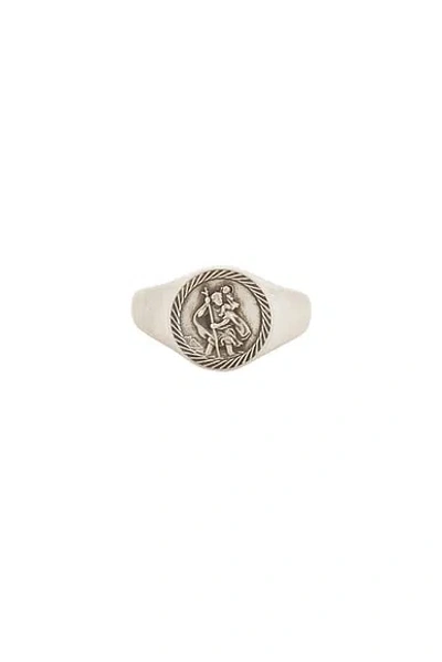 Serge De Nimes St Christopher Ring In Silver