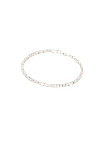 Serge De Nimes Tennis Chain Bracelet In Silver