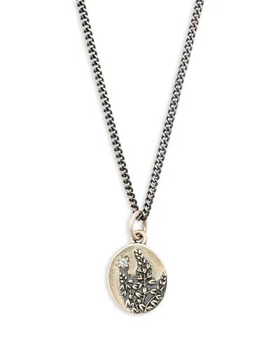 Serge Denimes Men's Pave Heather Pendant Necklace, 18.11-20.47 In Metallic