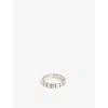 SERGE DENIMES SERGE DENIMES MEN'S SILVER BOX ENGRAVED STERLING-SILVER RING