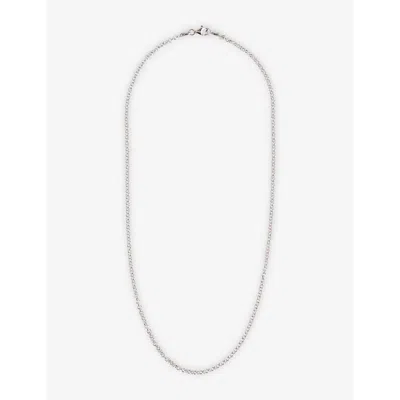Serge Denimes Mens Silver Rolo Sterling-silver Chain Necklace