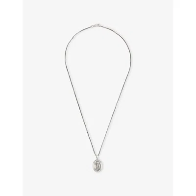 Serge Denimes Mens Archangel Sterling-silver Pendant Necklace In Metallic