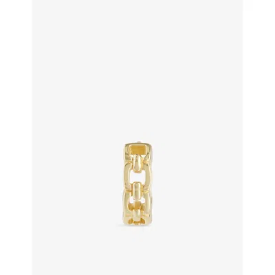 Serge Denimes Mens Bond Yellow Gold-plated Sterling Silver Hoop Earring