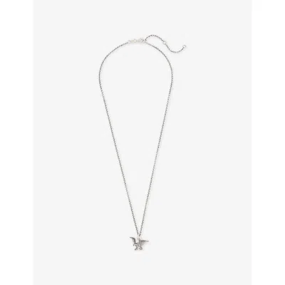 Serge Denimes Mens Eagle 925 Sterling Silver Necklace In Metallic