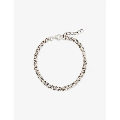 Serge Denimes Mens Maille Sterling-silver Chain Bracelet In Metallic