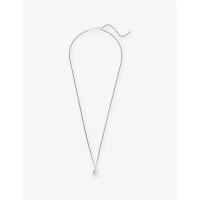 Serge Denimes Mens North Star Sterling-silver Necklace In Metallic