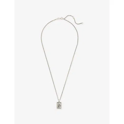 Serge Denimes Mens Protect 925 Sterling Silver Pendant Necklace