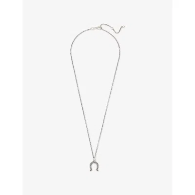 Serge Denimes Mens Ranch 925 Sterling Silver Necklace In Metallic