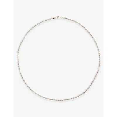Serge Denimes Rope-chain Polished Sterling-silver Necklace