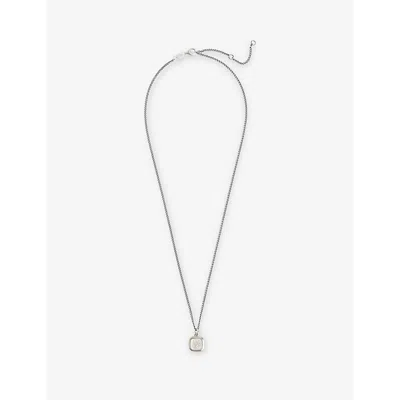Serge Denimes Mens Dove Cameo Oxidised-finish 925 Sterling-silver Necklace