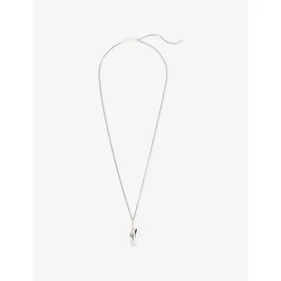 Serge Denimes Mens Pioneer Sterling-silver Pendant Necklace