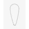 Serge Denimes Mens Silver Wanted 925 Sterling Silver Chain In Metallic