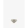 Serge Denimes Mens Spur 925 Sterling Silver And Cubic Zirconia Ring