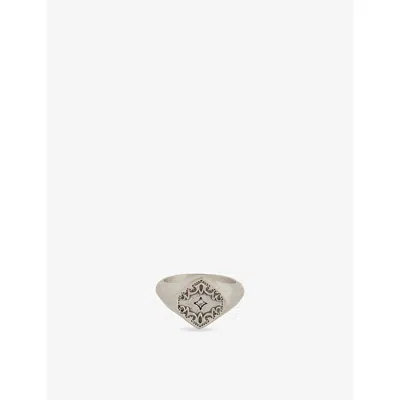 Serge Denimes Mens Spur 925 Sterling Silver And Cubic Zirconia Ring