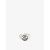 Serge Denimes Mens St Michael Engraved 925 Sterling-silver Ring In White