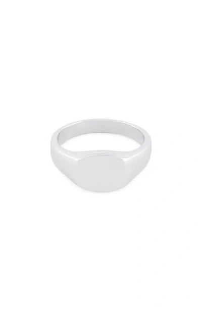 Serge Denimes Signet Ring In Gray