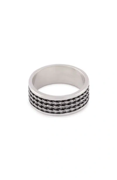 Serge Denimes Silver Kusari Ring In Multi