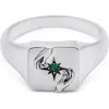 Serge Denimes Silver Oracle Ring In Silver