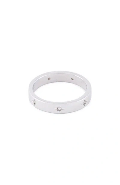 Serge Denimes Silver Seven Ring In Gray