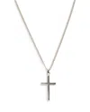 Serge Denimes Sterling Silver Cross Necklace In Silver