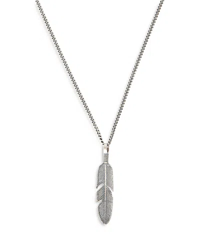Serge Denimes Sterling Silver Ethereal Feather Necklace