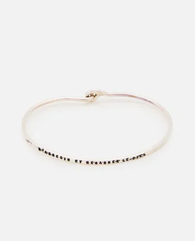 Serge Thoraval Style Love "s'asseoir" Bracelet In Silver