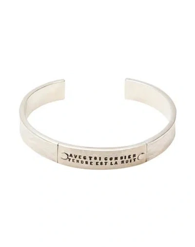 Serge Thoraval Woman Bracelet Silver Size M 925/1000 Silver