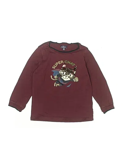 Pre-owned Sergent Major Kids' Long Sleeve T-shirt In Burgundy